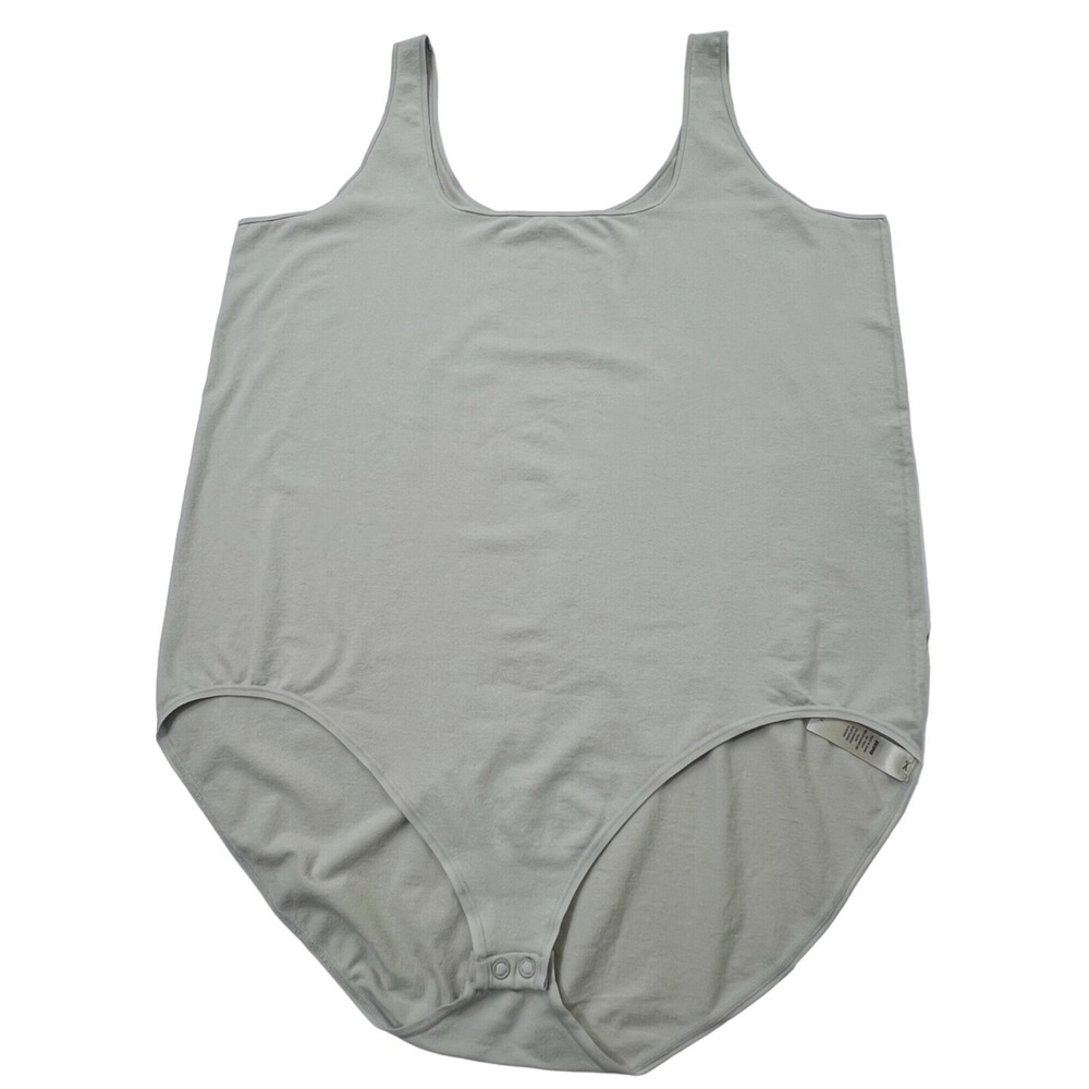 SKIMS Light‎ Essential Scoop Neck Bodysuit Talc Womens 4X - Picture 3 of 10
